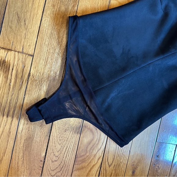 BCBG Faux Suede Bodysuit - Picture 5 of 9